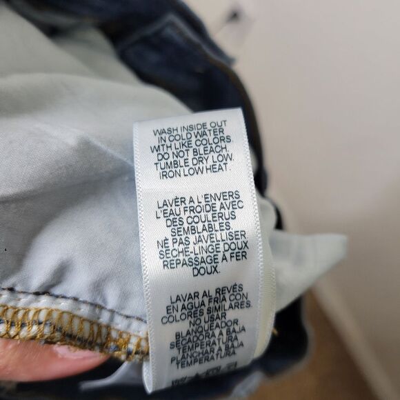 Frame Size 29 Medium Wash Saxon Blue Le High Distressed Skinny Ankle Jeans - Picture 8 of 10